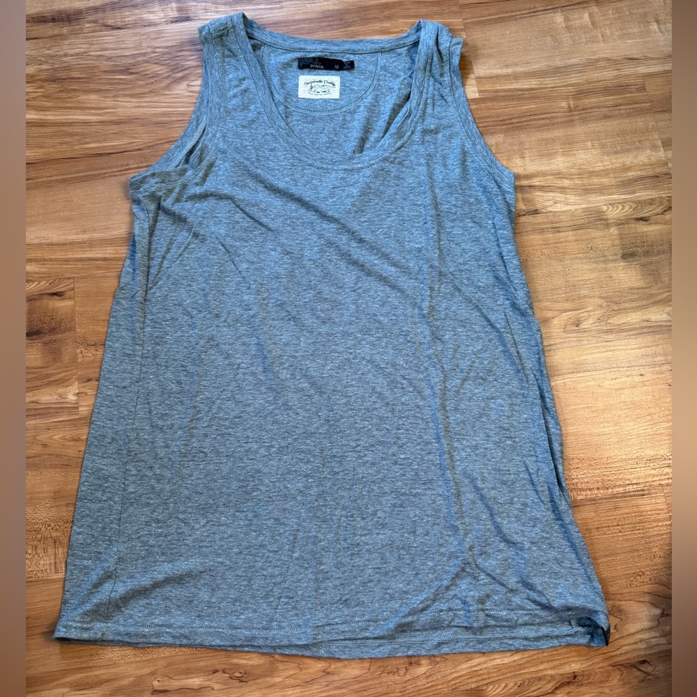 Prana Cozy Up Tank - light blue/grey heather